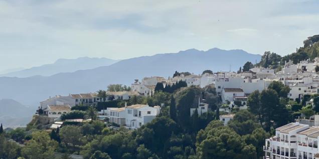 beautiful landscape with mountains in Costa del Sol